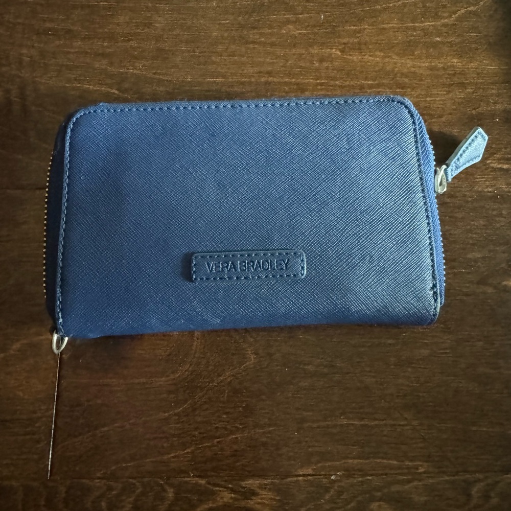 Navy blue vera Bradley wristlet